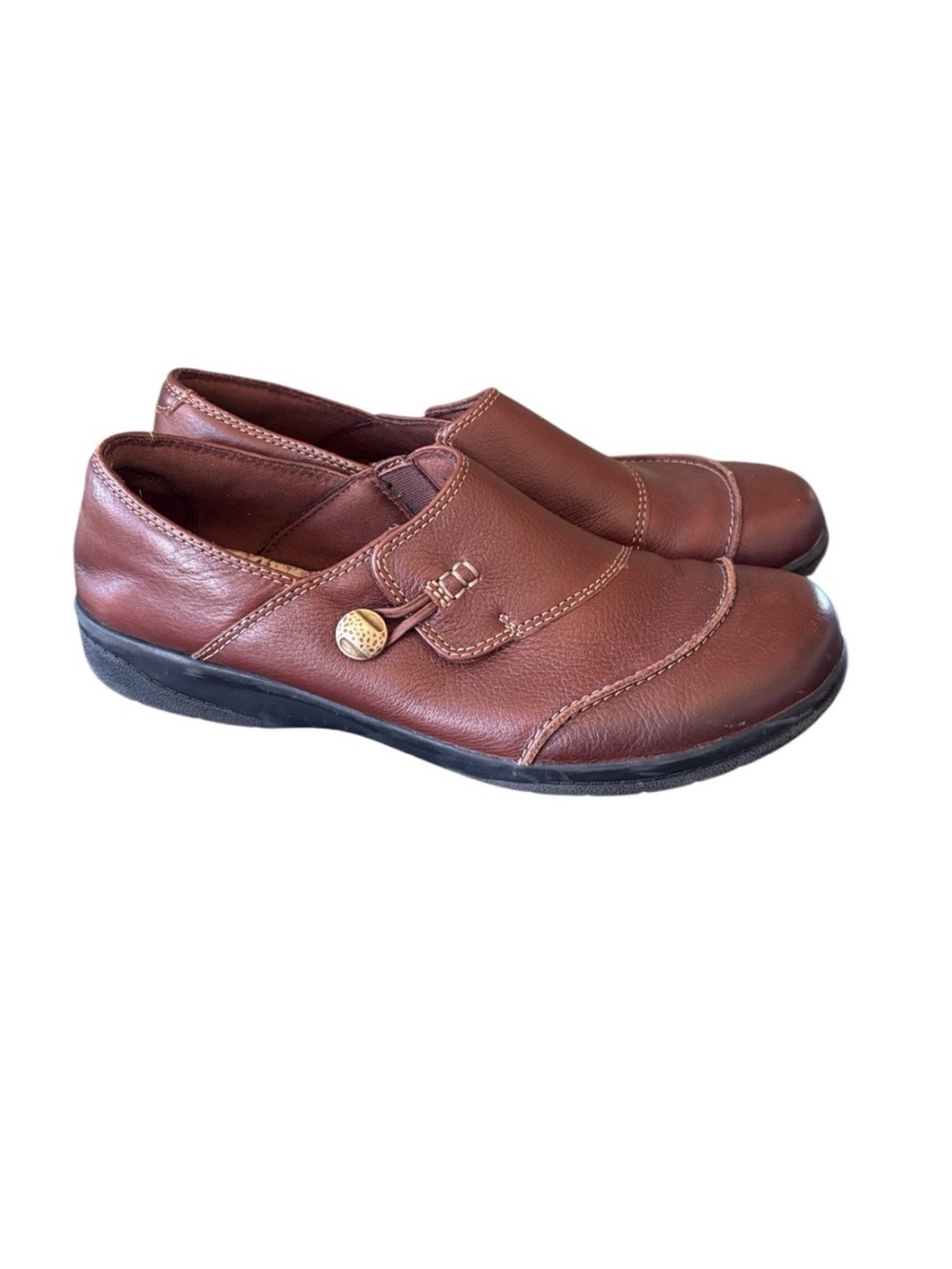 Clarks Cheyn‎ Misha Brown Slip On Loafers Size 10